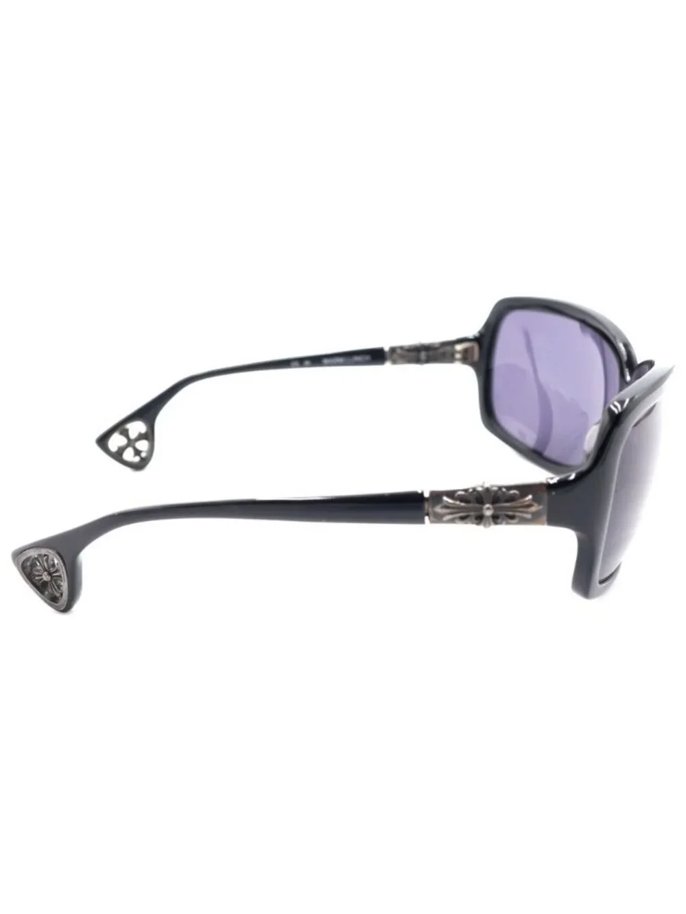 Chrome Hearts Warm Lunch Floral Cross CH Plus Butterfly Sunglasses Black Eyewear
